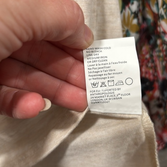 Anthropologie TINY boho multicolored floral ballon sleeved top size small - Picture 7 of 8